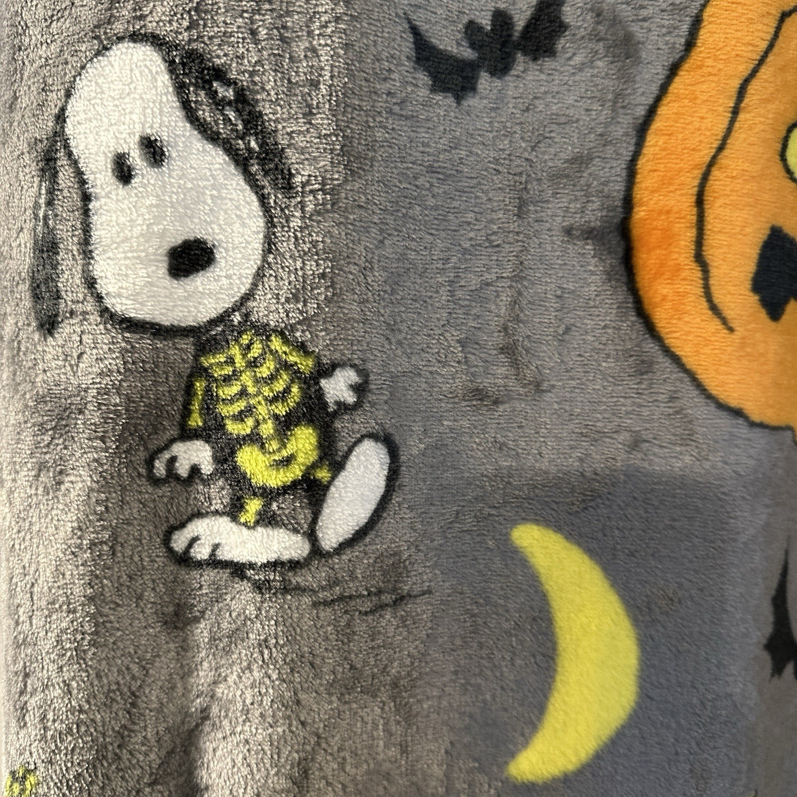 PEANUTS SNOOPY Halloween Pumpkin Soft Plush Throw Blanket 50 x 70in  Item image 5