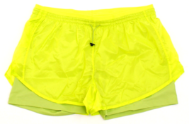 Nike Women&#39;s XL Atomic Green Icon Clash Tempo Luxe Double Layer Running ... - $49.49