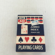 Vintage rite aid jumbo index poker size playing cards craft supply trading card - £16.03 GBP