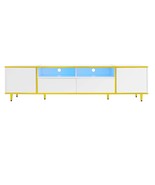 U-Can 70.9'' Modern TV Stand, LED Entertainment Center, 80'' TVs - $4,046.19 MXN U-Can 70.9'' Modern TV Stand, LED Entertainment Center, 80'' TVs - $4,046.19 MXN