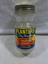 Vintage 1970's Planters Peanut Mr Peanut Unsalted Peanuts 8 1/4 Oz Produ... - $7.95
