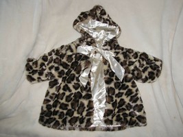 Baby Thro by Marlo Lorenz Baby Leopard Print Hooded Jacket NWOT 3-6 mos - £18.23 GBP