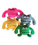 4 Pc set The Color Monster Plush Toys Emoji Monster Doll Unsex 5-7&quot; Tall - $21.72 CAD