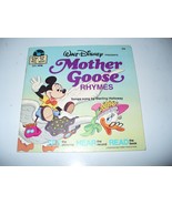Vintage Walt Disney&#39;s Mother Goose Rhymes Read-Along Book and Record - $119.89 MXN