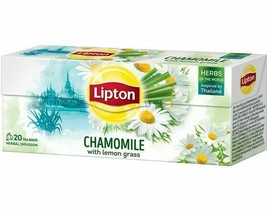 80 x Lipton Tea Chamomile Lemon Grass = 80 Tea/Infusion (4 Boxes x 20 Tea Bags) - $20.52