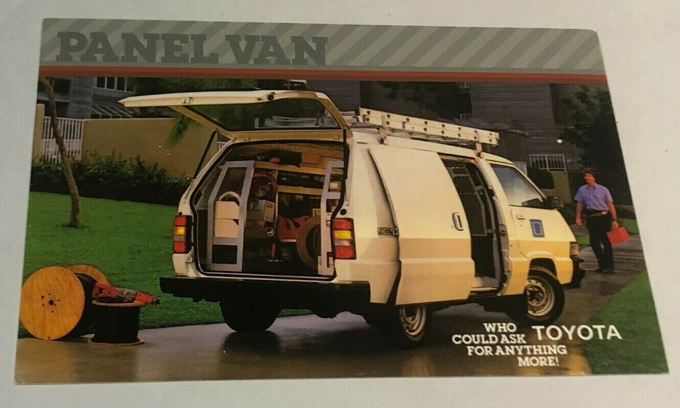 1986 Toyota Panel Van New Unused Dealer Post Card - $13.16