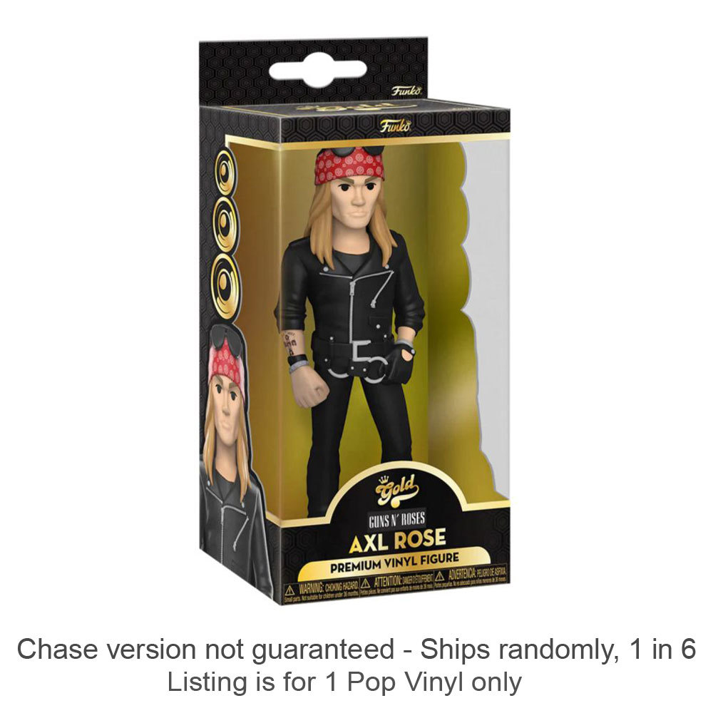 Primary image for Guns N Roses Axl Rose 5" Vinyl Gold Chase Ships 1 in 6