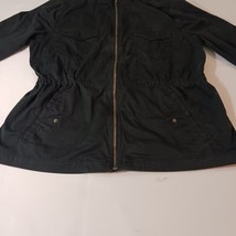 Sonoma Goods For Life Women's Spandex Cotton Blend Green Full Zip Jacket Sz 2XL image 9