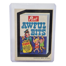 VINTAGE TOPPS 1970&#39;s WACKY PACKAGES STICKER PEST AWFUL BITS ALPHABET CEREAL - $9.50