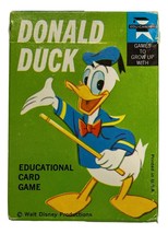 Walt Disney Donald The Duck Vintage Edu-Cards Educational Playing Card G... - £7.56 GBP
