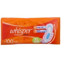 Whisper Choice Ultra Sanitary Napkin with Wings (XL) 20 pads- Free Shipping - $29.14