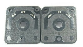 LOT OF 2 GENERAL ELECTRIC 6016164P1 MANUAL OFF AUTO SWITCH PLATES - £19.94 GBP