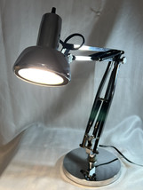 vintage underwriters laboratories Industrial  lamp. Silver Made In USA - £83.42 GBP