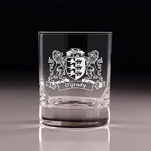 O'Grady Irish Coat of Arms Old Fashioned Tumblers - Set of 4
