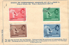GHANA Very Fine Used Stamps hinged on list S34 - $1.29