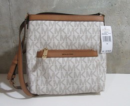 Michael Kors Morgan Medium Messenger Crossbody Bag Vanilla - $2,384.58 MXN