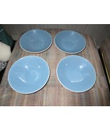 2 OR 4 VINTAGE BLUE &amp; WHITE SAUCER BOWLS DISHES - $10.88