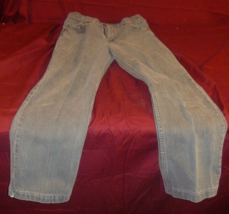 LEVIS STRAUSS AUTHENTIC STRAIGHT LEG LIGHT GRAY WASH REGULAR JEAN PANTS ... - $19.00