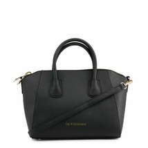 Trussardi Women&#39;s Black Leather Satchel  Handbag 76BTS06 - £66.72 GBP
