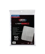 4 packs of 50 (200) BCW LaserWeld Standard Card Sized 9-pocket Binder Pages - $914.08 MXN