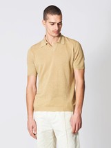 Roberto Collina 100% Linen Polo Shirt Men’s Size 46 - Small Made in Italy - $98.99