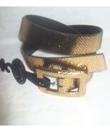 STEVE MADDEN  GOLD/BLACK REVERSIBLE BELT  NWT SZ S - €46,18 EUR STEVE MADDEN  GOLD/BLACK REVERSIBLE BELT  NWT SZ S - €46,18 EUR