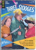 Three Stooges #19 1964-Gold Key-Three Musketeers-G - £21.79 GBP