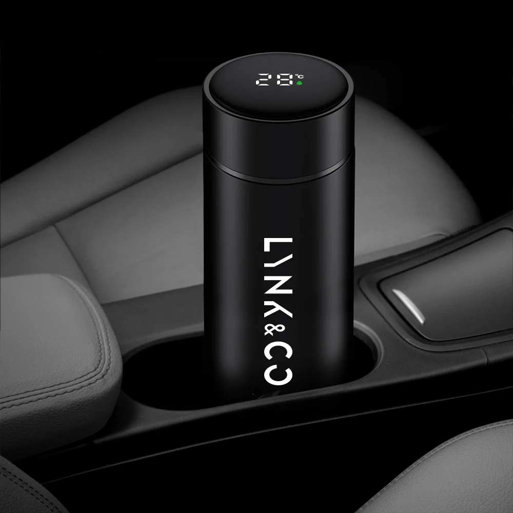 500ml Portable Car Smart Thermos Water Bottle Coffee Mug Car Accessories For - £17.68 GBP+