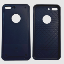 Baseus Shield Protective Case iPhone 7 8 Plus Cover Drop Resistance Dark Blue - £6.48 GBP