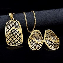 Sunny Jewelry Dubai Classic Jewelry Sets For Women Earrings Pendant Necklace For - £9.74 GBP