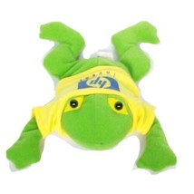 HP Invent Hewlett Packard Green Yellow Frog Toad Plush Stuffed Animal 8&quot; - £28.77 GBP