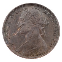 1892 Grande-Bretagne 1 Penny En XF État Lamination Erreur Km #755 - $110.17