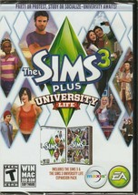 The Sims 3 Plus University Life PC/MAC Video Game &amp; Expansion Pack softw... - £11.99 GBP