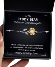 Teddy Bear Collector Granddaughter Bracelet Birthday Gifts - Sunflower  - £39.83 GBP