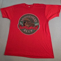 Moosehead Beer Vintage XL T-Shirt 80s 90s Red Single Stitch Made in USA - $49.99