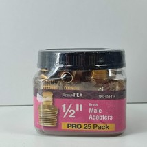 Apollo Pex 1/2 in. Brass Male Pipe Thread Adapter Pro Pack (25-Pack) - $39.59