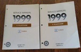 1999 Cadillac Catera Shop Manual 2 Volume Set 99 Dealer OEM Repair Service Books - £29.41 GBP
