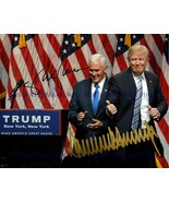DONALD TRUMP AND MIKE PENCE SIGNED AUTOGRAPH 8X10 RP PHOTO PRESIDENT CAN... - £15.79 GBP