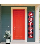 Holiday Time Happy Holidays Banner Hanging Decor - $236.30 MXN