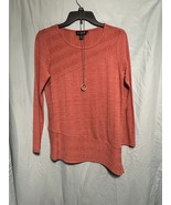 I.N. Studio Petite Women’s Size PM Orange Top Plus Necklace - $33.95 CAD