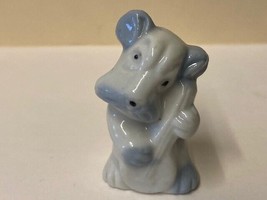 Puppy Dog Figurine Playing Banjo Ceramic Porcelain Hand Painted Made in ... - $158.62 MXN