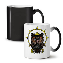 Owl Illuminati NEW Colour Changing Tea Coffee Mug 11 oz | Wellcoda - £16.02 GBP
