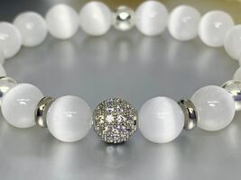 Author's Work New Women's Bracelet, Natural Stone Selenite, Jewelry - $109.00