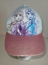 Disney Frozen II Anna Elsa Girls Ball Cap Baseball Trucker Hook &amp; Loop - £6.95 GBP