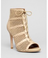 NEW JOIE Shari Perforated Lace-Up Bootie, Buff (Size 37.5) - £96.11 GBP