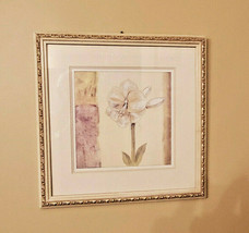Julianne Marcoux Framed and Matted Floral Flower Art Print Picture - £11.87 GBP
