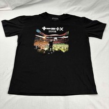 Sheeran Mens Graphic Tee T-Shirt Black Ed Sheeran Tour Printed XL - $17.82