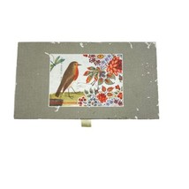 Fringe Mini Votive Candle Set Red Robin Birds Butterfly - $24.14
