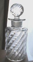 Rare Baccarat Perfume Bottle~Swirl~Large~Pontil MARK~Collectible~7&quot; Tall~Heavy - £132.91 GBP
