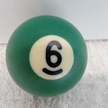 Miniature Pool Ball Small Billiards 1-1/2&quot; Pocket Size SINGLE 6 BALL GRE... - £5.04 GBP